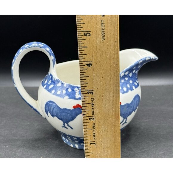 VTG Chanticleer Ictc Alice Cotterell Rooster Pitcher Creamer Burleigh England - Picture 6 of 7